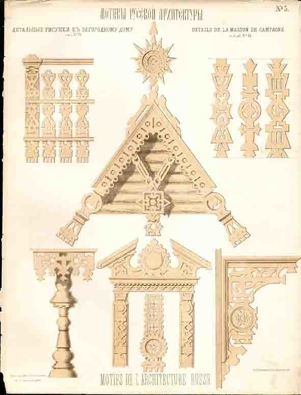 木房子设计 - 在俄国样式的装饰元素的用途在木建筑学