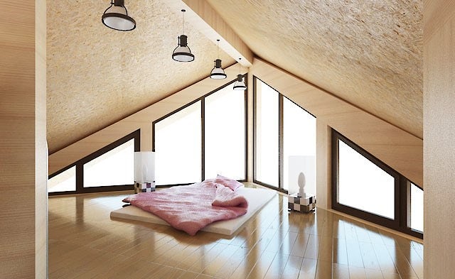 一个木房子的室内设计从日志的