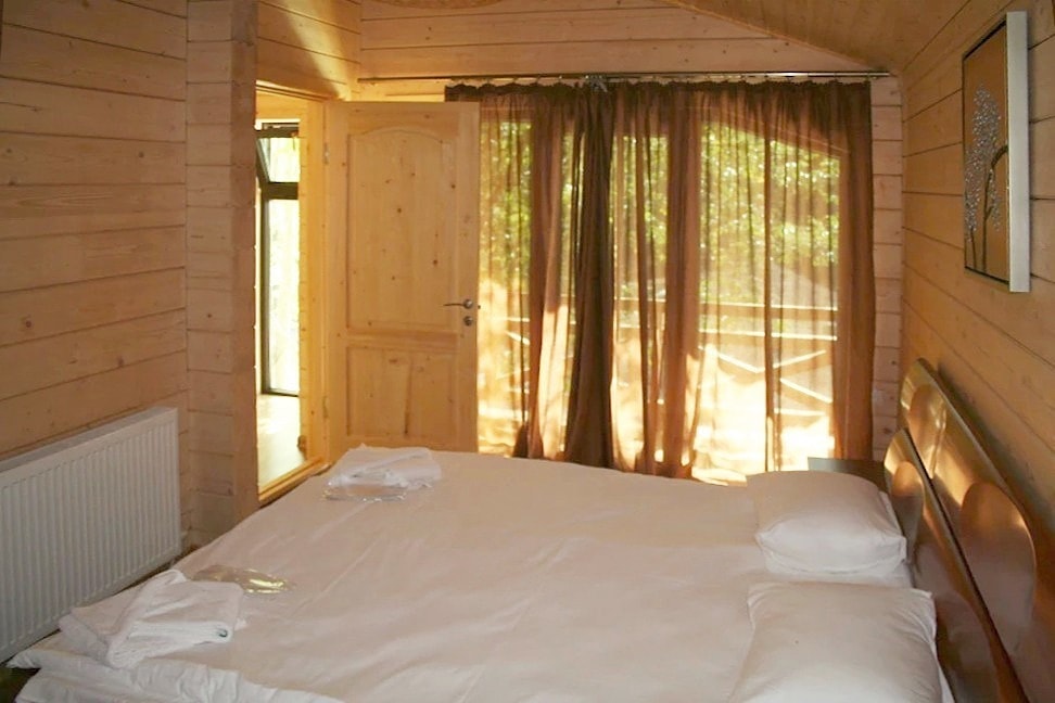 Trehus laget av laminert finertømmer, prosjekt "Happy Til" 84 m², nøkkelferdig sett for selvmontering