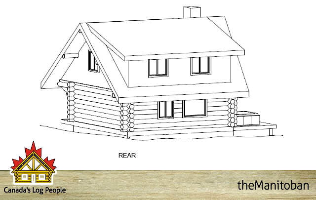房屋项目：圆形日志中的乡村风格木屋