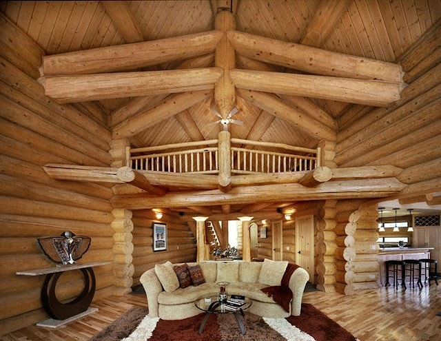 加拿大木屋的室内设计