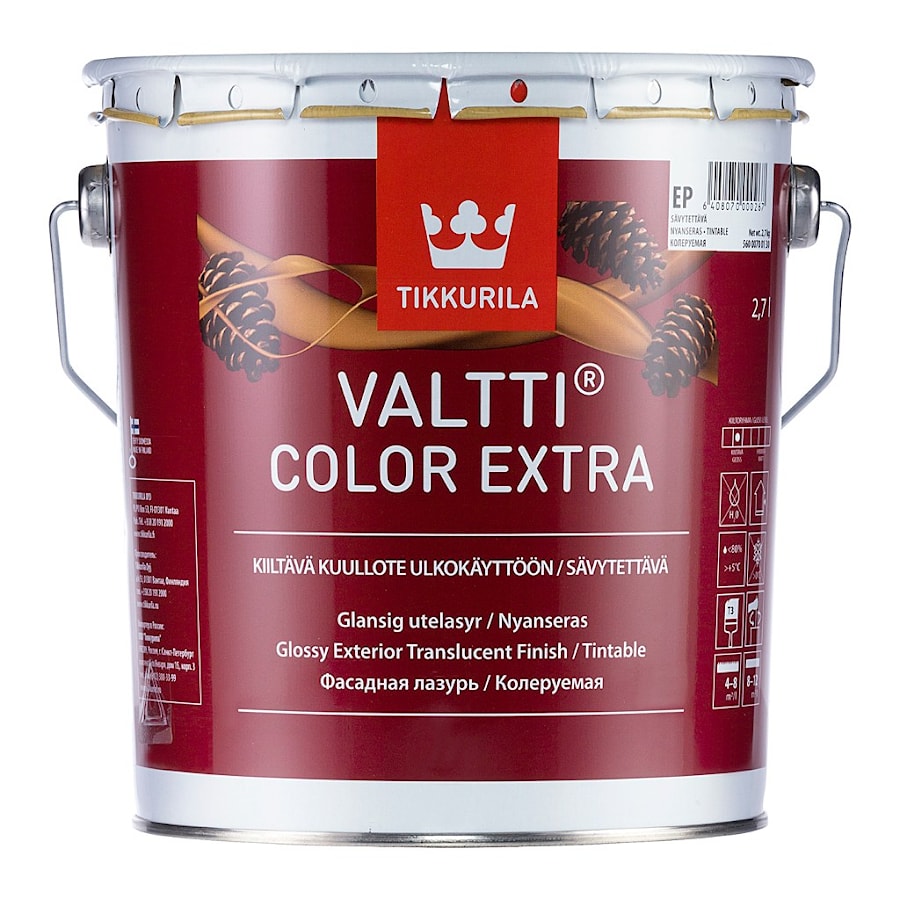 Valtti Color Extra Extractive防腐剂，用于Tikkuril木屋 - 价格9,0l。 276.90白俄罗斯卢布  