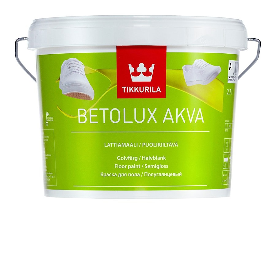 Betolux Aqua Tikkurila地板漆 - 价格2,7l。 129.90白俄罗斯卢布  