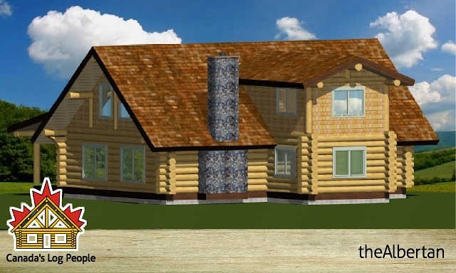 房屋项目：加拿大木屋艾伯塔省163.4平方米  