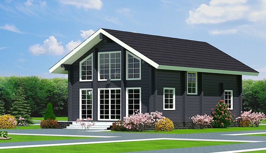 房屋项目：胶合木材房屋148m² - 应要求提供的价格  