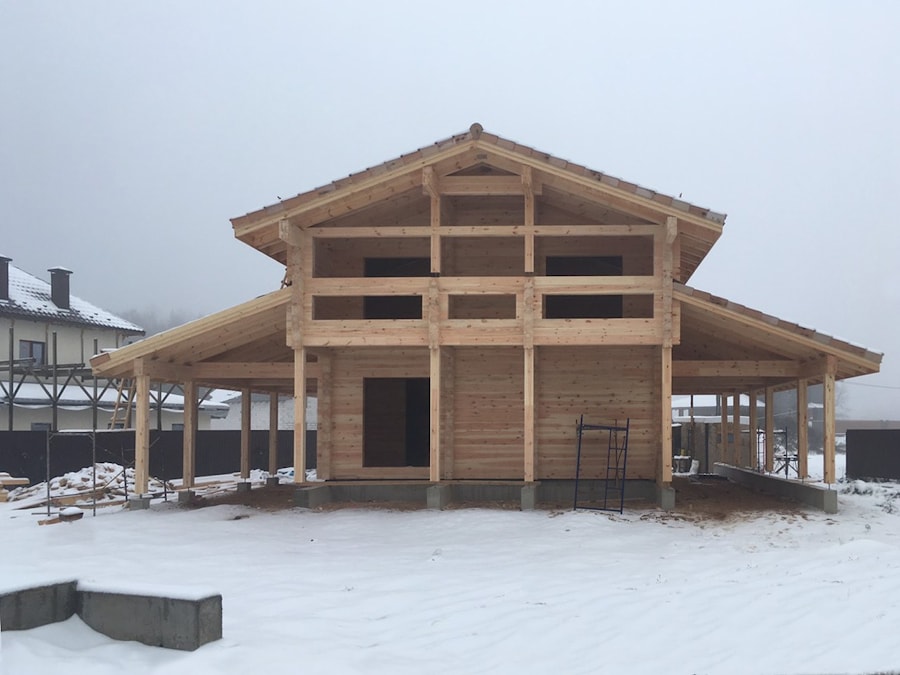 2018年在白俄罗斯建造一座“Boeing”木屋（2018年的照片）  