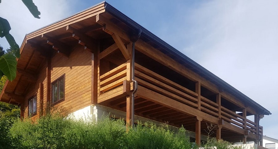 जर्मनी में लकड़ी का घर, परियोजना "Baden-Württemberg" 147 m2  