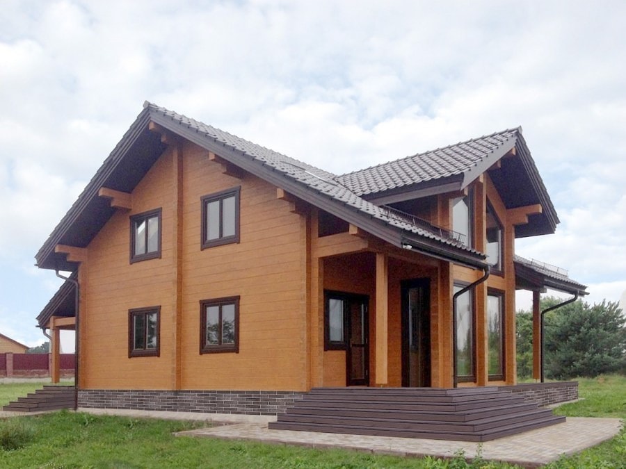 Trehus, prosjekt "Wooden House" 177 m²  